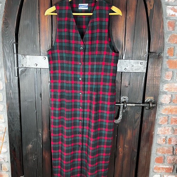 Pendleton Dresses & Skirts - Pendleton tartan wool jumper dress